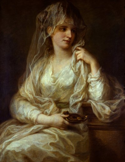 Porträt einer Dame als Vestalin von Angelica Kauffmann