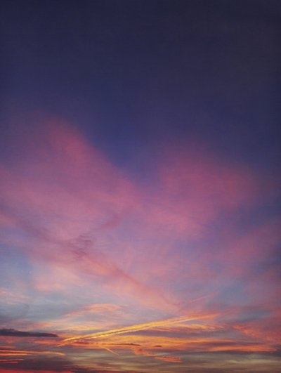 Lebendiger Sonnenuntergangshimmel von Angelo Cerantola