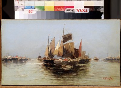 Segelboote von Angelo Maria Costa