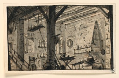 Bühnenbild, Küche von Angelo Toselli