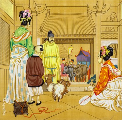 Chinesisches Zuhause im 13. Jahrhundert von Angus McBride