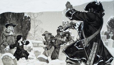 Schlägerei auf dem Kirchhof von Angus McBride
