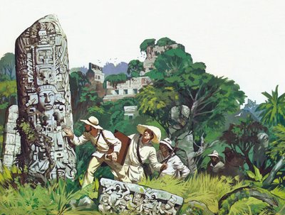 Verlorene Städte im Dschungel Mittelamerikas von Angus McBride