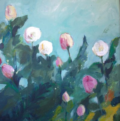 Blühende Gartenblumen von Anna-Karin Bergius