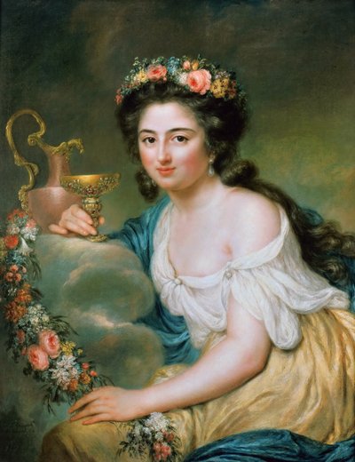Porträt von Henriette Herz, geb. De Lemos 1764-1847 als Hebe, 1778 von Anna Dorothea Therbusch