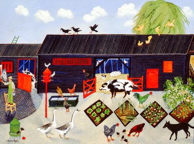 Bohnenpflücken von Anna Pugh
