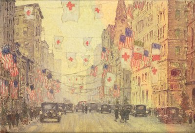 Fifth Avenue im Winter des Waffenstillstands von Anna Richards Brewster