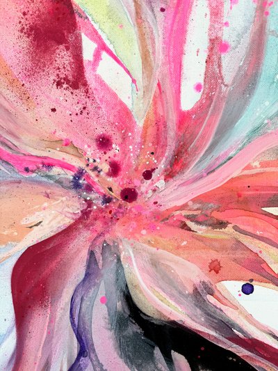 Lebhafte rosa Blüte von Anna Viklund