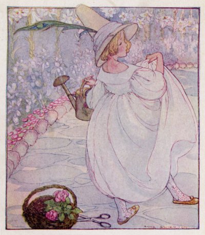 Kinderreim: Mary, Mary, ganz im Gegenteil, Wie wächst dein Garten? Mit Silberglöckchen und Muschelschalen und hübschen Mägden in einer Reihe von Anne (after) Anderson