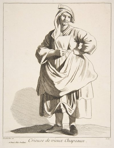 Händler alter Hüte, 1742 von Anne Claude Philippe de Caylus