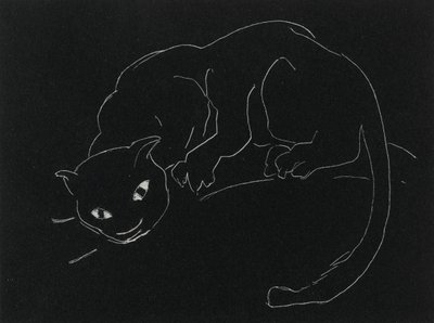 Nachtserie: Die Katze von Anne Goldthwaite