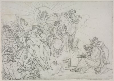 Anrufung der Gottheiten, die über die Landwirtschaft wachen, aus Virgils Georgica, nach 1798 von Anne Louis Girodet de Roucy Trioson
