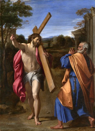 Christus erscheint dem heiligen Petrus auf der Via Appia von Annibale Carracci