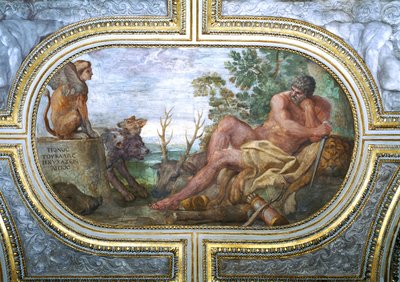 Herkules und die Sphinx mit Cerberus, aus dem 