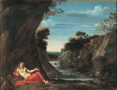 Landschaft mit der reuigen Magdalena, zwischen 1601 und 1641 von Annibale Carracci