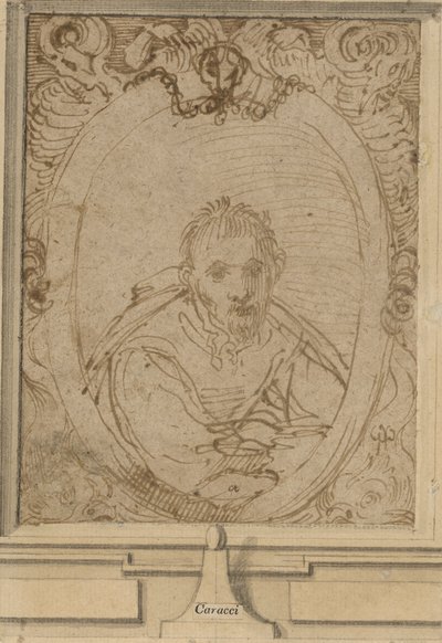 Selbstporträt, um 1580 von Annibale Carracci
