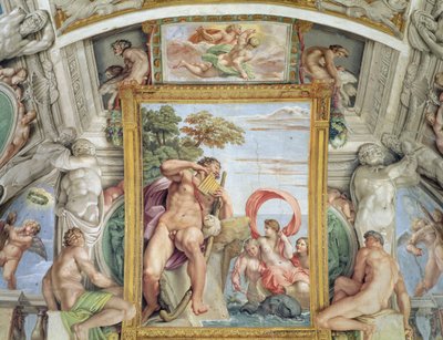 Die Galleria di Carracci (Detail von Polyphemus und Galatea) von Annibale Carracci