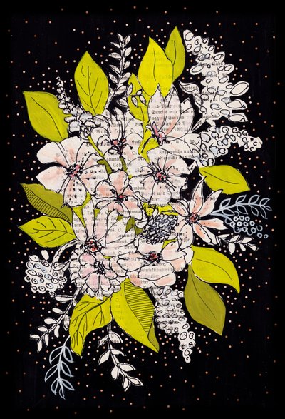 Verspielter Blumenstrauß von Annick
