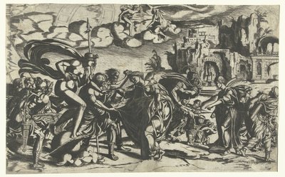 Allegorie op de oorlog en de kunsten von Anonymous