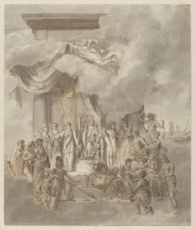 Allegorie auf die Regierung von König Willem I., 1838 von Anonymous