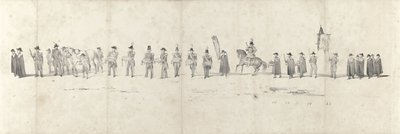 Beerdigung des verstorbenen Königs Wilhelm II. in Delft am 4. April 1849 (Blatt 3) von Anonymous