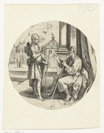Die Abschiedsworte von Tobit an seinen Sohn Tobias von Anonymous