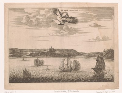 Blick auf Fort Amsterdam in Ghana vom Wasser aus von Anonymous