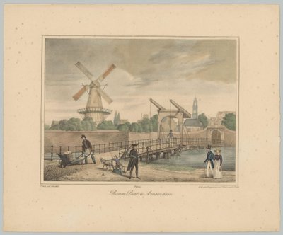 Ansicht auf das Raampoort in Amsterdam von Anonymous