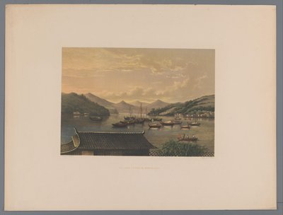 Gezicht op de baai van Nagasaki (Souvenir du Japon vues d