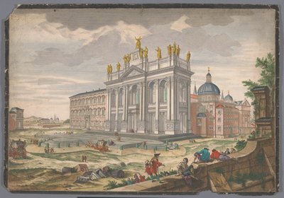 Ansicht der Kirche Sankt Johannes im Lateran in Rom von Anonymous