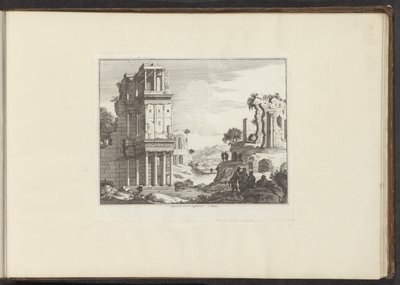 Ansicht der Ruine des Septizoniums in Rom (Serie: Paläste und Monumente in Venedig, Livorno, Neapel und Rom) von Anonymous