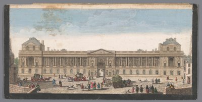 Ansicht des Palais du Louvre in Paris von Anonymous