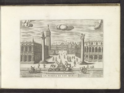 Ansicht der Piazzetta in Venedig von Anonymous