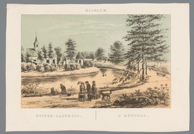 Ansicht des ehemaligen Buitengasthuis bei Haarlem von Anonymous