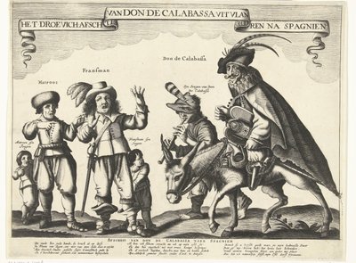 Der traurige Abschied von Don de Calabassa aus Flandern und Rückkehr nach Spanien, 1646 von Anonymous