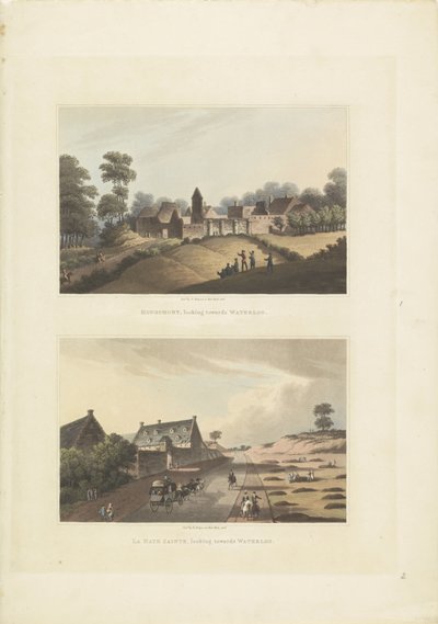Hougoumont und La Haye-Sainte von Anonymous