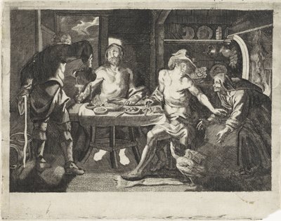 Jupiter und Merkur im Haus von Philemon und Baucis von Anonymous