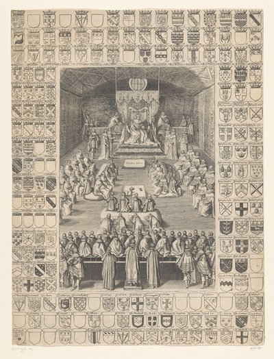 Karl I. eröffnet die Sitzung des Parlaments, 1628 von Anonymous