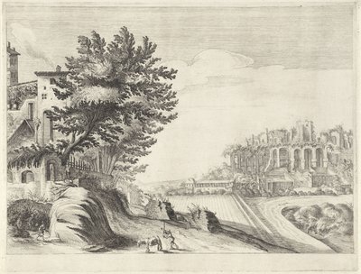 Landschaft mit einer Ruine von Anonymous
