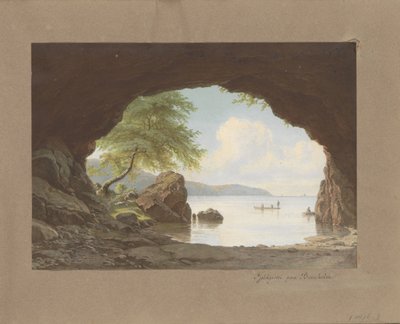 Landschaft nach dem Gemälde Fjeldgrotte paa Bornholm von G.E. Libert von Anonymous