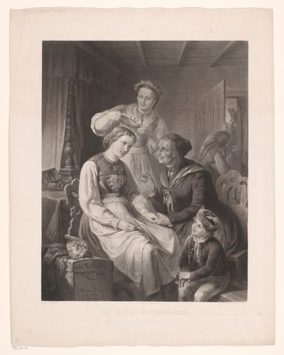 Le Suprême Bon Ton, 1800-1815, Nr. 21: Der Elegante bei seinem Hufschmied von Anonymous