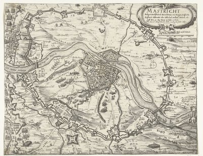 Belagerung von Maastricht durch Friedrich Heinrich, 1632 von Anonymous