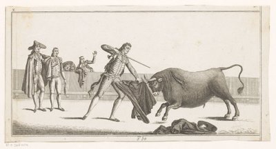 Matador fordert einen Stier heraus von Anonymous