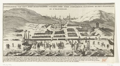 Überschwemmung in Scheveningen an Allerheiligen, 1. November 1570 von Anonymous