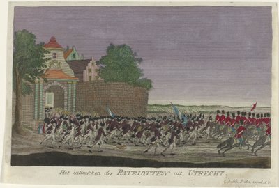 Patrioten verlassen Utrecht, 1787 von Anonymous