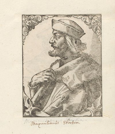 Porträt von Maximilian Sforza von Anonymous