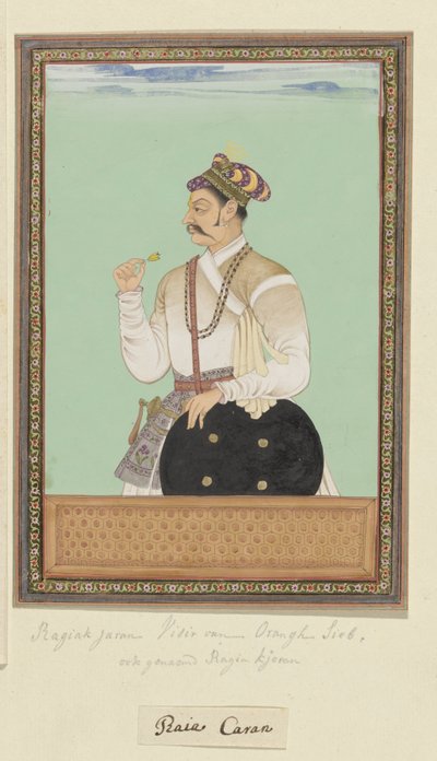 Porträt von Raja Karan, ehemaliger Wesir von Aurangzeb von Anonymous
