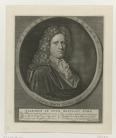 Porträt von Willem Bosman von Anonymous