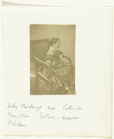 Porträt eines Mädchens, bezeichnet als Lady Hardinge née Callender Hamilton Lathorn-Browne Holden von Anonymous
