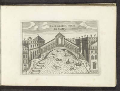 Rialtobrücke in Venedig von Anonymous
